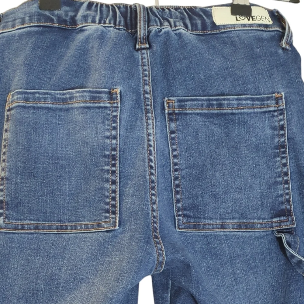 Love Blue Denim Pants Cargo Size 5/28 - Picture 5 of 7
